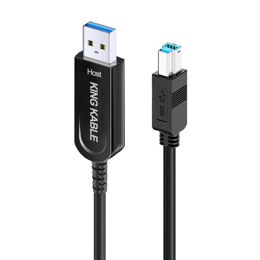 KING KABLE Optical Fiber USB3.1 Gen2 Type A to B Cable 10Gbps USB3.0 Not Backward Compatible with USB2.0 USB1.1 Version USB026