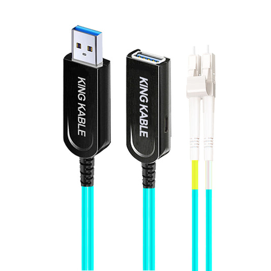 KING KABLE Pure Optical Fiber USB3.1 AM to AF LC Detachable Cable 10Gbps USB3.0 with External USB Power Supply Interface Not Backward Compatible  USB070