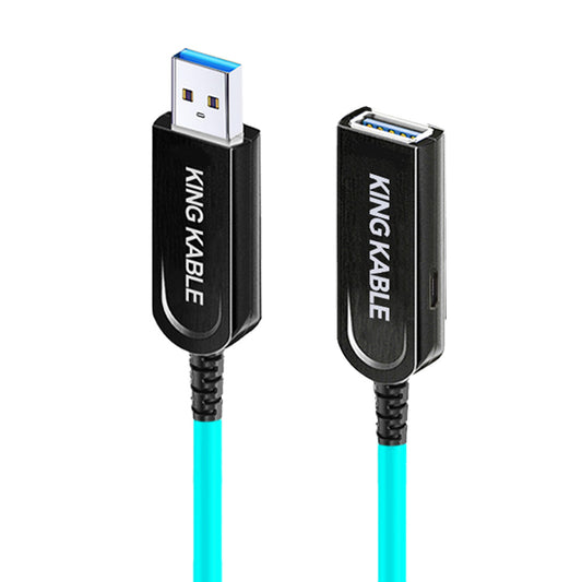 KING KABLE Pure Optical Fiber USB3.1 TypeA Male to Female Cable 10Gbps USB3.0 with External USB Power Supply Not Backward Compatible with USB2.0 1.1 USB067