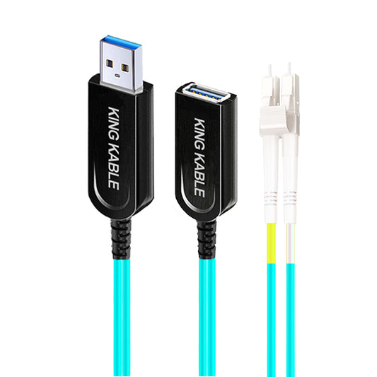 KING KABLE Pure Optical Fiber USB3.1 TypeA Male to Female LC Detachable Cable 10Gbps USB3.0 Not Backward Compatible with USB2.0 1.1 USB069