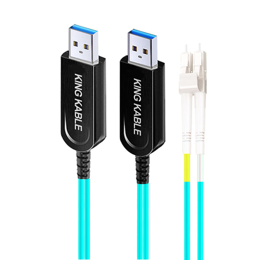 KING KABLE Pure Optical Fiber USB3.1 TypeA Male to Male LC Detachable Cable 10Gbps USB3.0 Not Backward Compatible with USB2.0 1.1 USB068