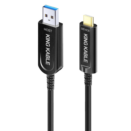 KING KABLE Optical Fiber USB3.1 TypeA to TypeC Cable 10Gbps USB3.0 Not Backward Compatible with USB2.0 USB1.1 Version USB034